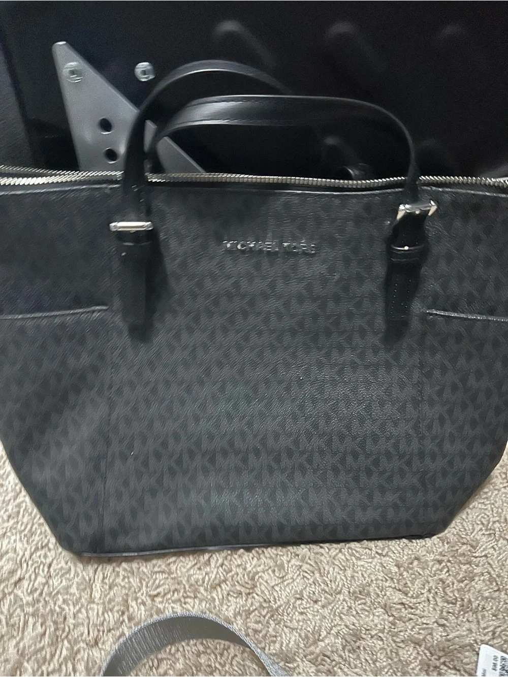 Michael Kors Black Monogram Tote